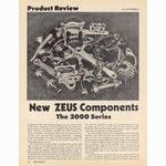 <-- Bicycling Magazine 09-1975 --> New Zeus Components:  The 2000 Series