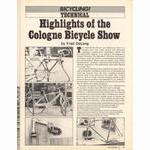 <-- Bicycling Magazine 12-1976 --> 1976 Cologne Bicycle Show - Part 1