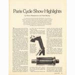 <-- Bicycling Magazine 01-1978 --> 1977 Paris Salon de Bicyclette