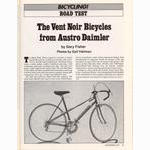 <-- Bicycling Magazine 11-1976 --> Austro Daimler Vent Noir