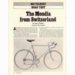 <-- Bicycling Magazine 01-1977 --> Mondia Special / Criterium / Cyclo-Cross