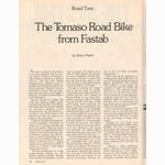 <-- Bicycling Magazine 06-1977 --> Fastab Tomaso