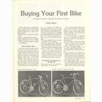 <-- Bicycling Magazine 07-1978 --> First Time Bicycle Buyers Guide