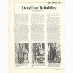 <-- Bicycling Magazine 03-1970 --> Schwinn GT-100 Rear Derailleur Reliability