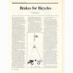 <-- Bicycling Magazine 04-1970 --> Brakes For Bicycles