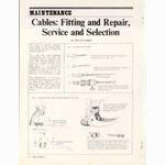 <------ Bicycling Magazine 12-1970 ------> Cables:  Fitting And Repair, Service And Selection