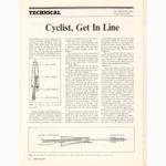 <------ Bicycling Magazine 03-1971 ------> Proper Wheel Alignment