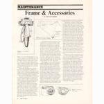 <------ Bicycling Magazine 04-1971 ------> Maintenance:  Frame & Accessories