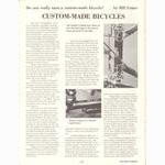 <---------- Bike World 02-1973 ----------> Custom-Made Bicycles