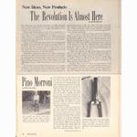 <-- Bicycling Magazine 12-1974 --> The Revolution Is Almost Here - Pino Morroni / Phil Wood