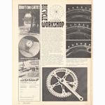 <-- Bicycling Magazine 02-1975 --> Crankset And Chain Ring Developments