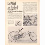 <-- Bicycling Magazine 04-1975 --> Unsung Heros Of The Bicycle Revolution:  Earl Aldrich And Bob Reedy
