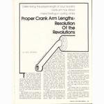 <------ Bike World 09-1979 ------> Proper Crank Arm Lengths - Resolution Of The Revolutions