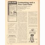 <------ Bicycling Magazine 03-1980 ------> Cold Setting And A Few Facts