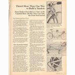 <-- Bicycling Magazine 08-1980 --> There’s More Than One Way To Build A Tandem