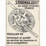 Stronglight series 99 crankset advertisement  (05-1972)