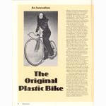 <-- Bicycling Magazine 06-1973 --> The Original Plastic Bike