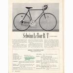 <-- Bicycling Magazine 06-1974 --> Schwinn Le Tour