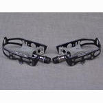 <------------------ SOLD ------------------> WEYLESS pedals - "tour" profile cages (USED)