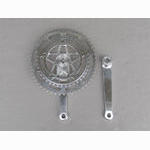 <------------------- SOLD -----------------> Stronglight SC 93 crankset - 40/52 double - 122 mm BCD - 1967 to 1973 (NOS)