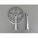<------------------ SOLD ------------------> Stronglight 105 bis crankset - 42/53 double - 122 mm BCD (USED)