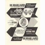Maillard / Atom / Normandy advertisement (09-1968)