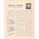 <------- American Cycling 09-1968 -------> Brakes & Braking:  Weight Shifting & Skidding
