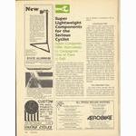 <-- Bicycling Magazine 09-1977 --> Super Lightweight Components - Galli