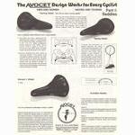 Avocet Racing / Touring / Women's saddle advertisement (03-1977)