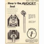 Avocet saddle / seat post advertisement (04-1977)
