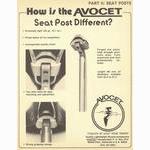 Avocet saddle / seat post advertisement (02-1979)