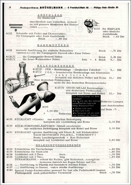 Brügelmann catalog (1974)