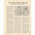 <------ Bicycling Magazine 01-1978 ------> Alan Super Record