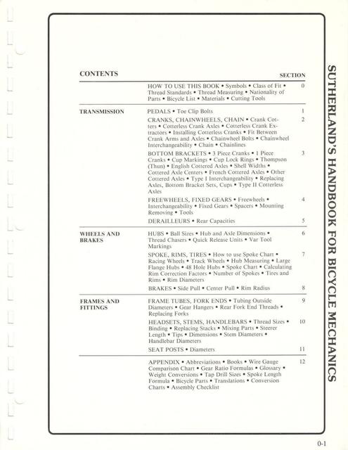 Sutherland’s Handbook For Bicycle Mechanics (2nd Edition)