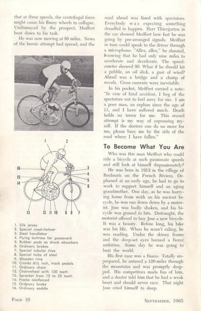 <------- American Cycling 09-1965 -------> Date With Death:  Jose Meiffret