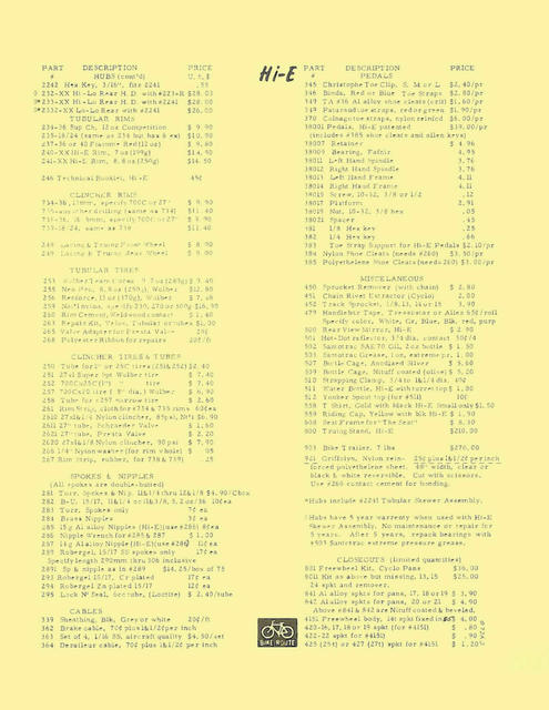 Hi-E parts list (01-1979) - Page 002