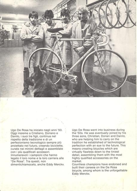 De Rosa catalog (1984)