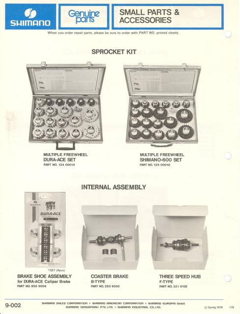 Shimano parts catalog  (04-1979)