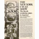 <------ Bicycling Magazine 04-1976 ------> 1976 New York City Cycle Show - Part 1