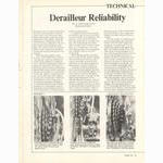 <------ Bicycling Magazine 03-1970 ------> Schwinn GT-100 Rear Derailleur Reliability