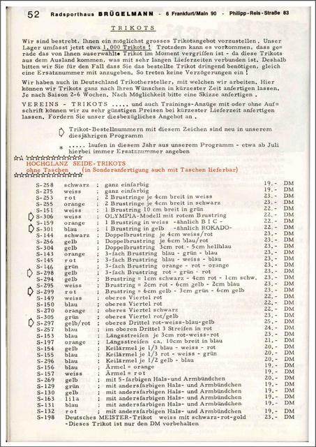 Brügelmann catalog (1973)