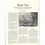 <------ Bicycling Magazine 09-1978 ------> Bickerton Folding Bicycle