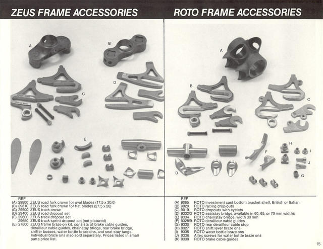 Zeus Cyclery (USA) catalog (1982)