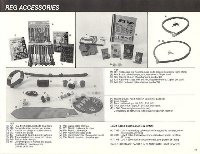 Zeus Cyclery (USA) catalog (1982)