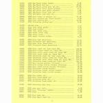 Zeus Cyclery (USA) retail price list (1982)