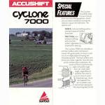 SunTour Cyclone 7000 AccuShift brochure (1987)