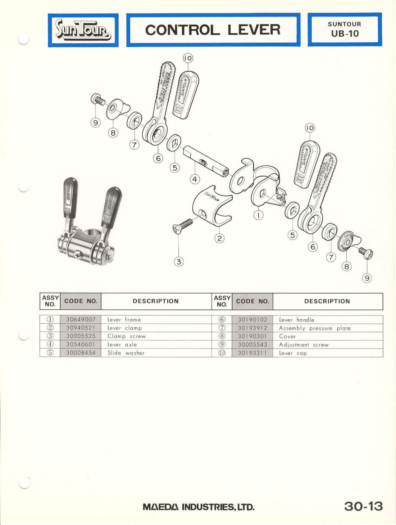 SunTour parts catalog (1976)