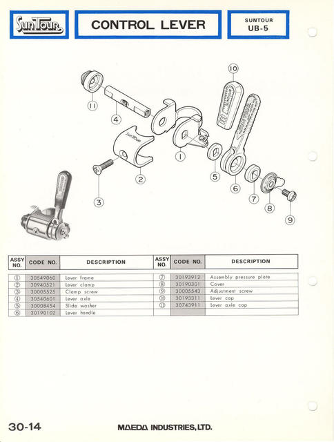 SunTour parts catalog (1976)