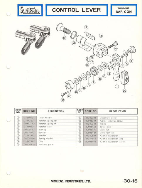 SunTour parts catalog (1976)