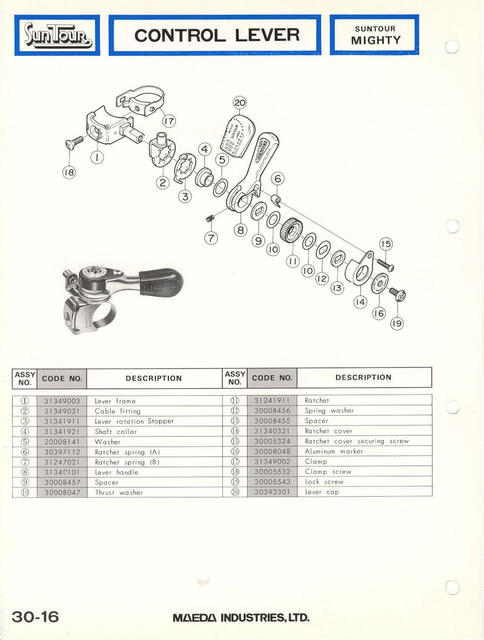 SunTour parts catalog (1976)